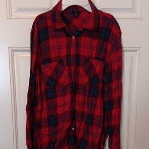 Aeropostale Red and Blue Plaid Shirt